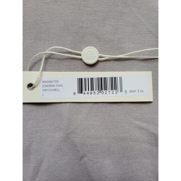 NWT Max Studio Performance Sonoran Tunic Women's Size L Color Block‎ Side Slits - Picture 5 of 9